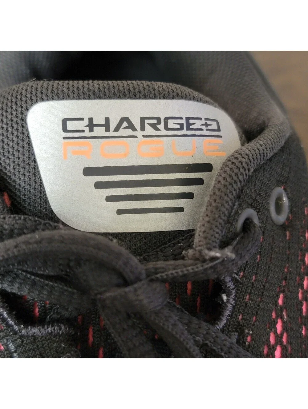 Under Armour Charged Rogue Womens 8 Running Shoes Gray Pink Athletic Sneakers